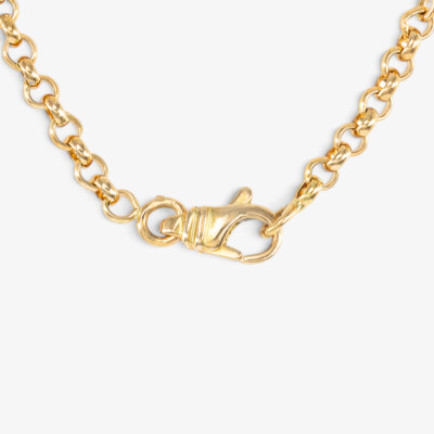 Gourmette or jaune maille jaseron