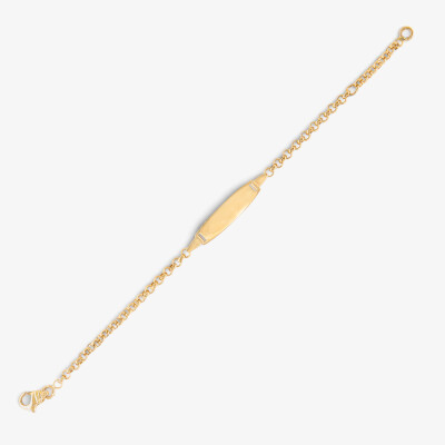 Gourmette or jaune maille jaseron