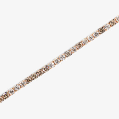 Bracelet Crépuscule or rose & diamants