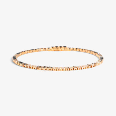 Bracelet Crépuscule or rose & diamants