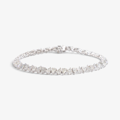 Bracelet Versailles or blanc & diamants