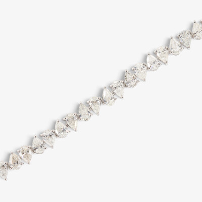 Bracelet Versailles or blanc & diamants