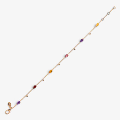 Bracelet India or rose & pierres fines