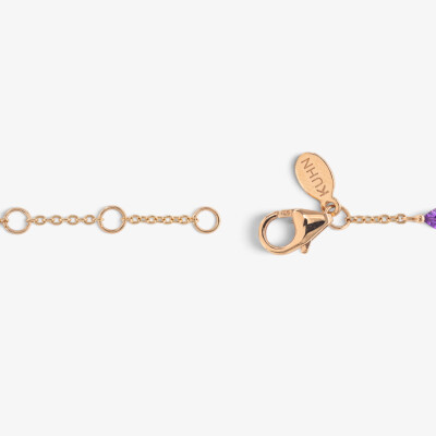 Bracelet India or rose & pierres fines