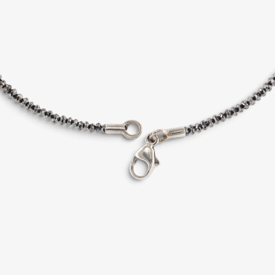 Bracelet Mirage or blanc & diamants noirs