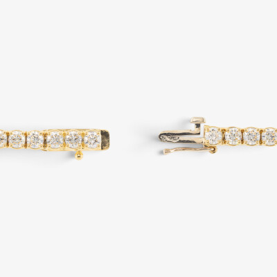 Bracelet Rivière or jaune & diamants