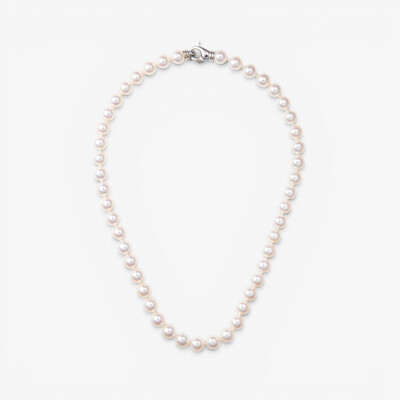 Collier or blanc & perles Akoya