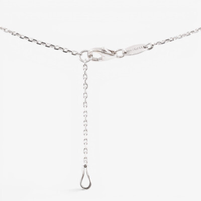 Collier Louis XV or blanc & diamants