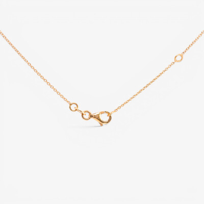 Collier Automne or rose & diamants