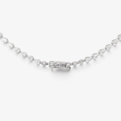 Collier Versailles or blanc & diamants