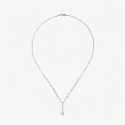 Collier Versailles or blanc & diamants