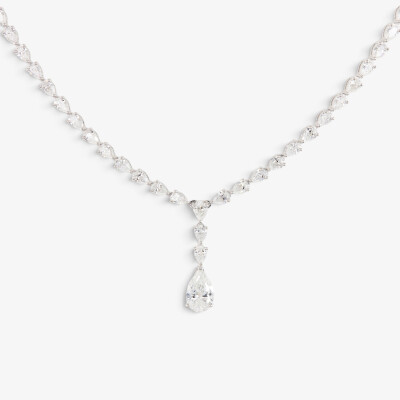 Collier Versailles or blanc & diamants