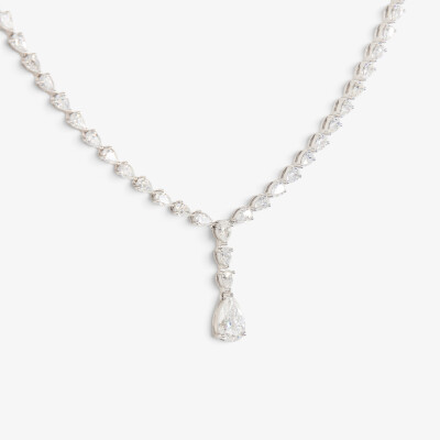 Collier Versailles or blanc & diamants