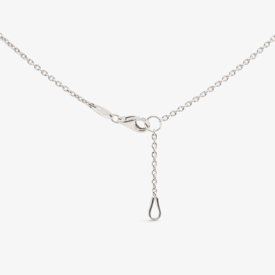 Collier Pompadour or blanc, rubis & diamants