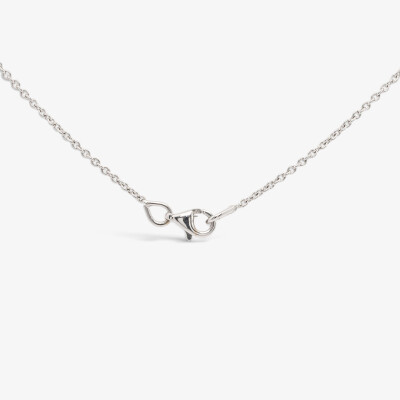 Collier Evidence or blanc & diamants