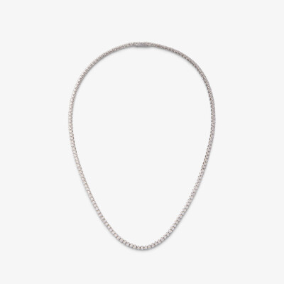 Collier Rivière or blanc & diamants