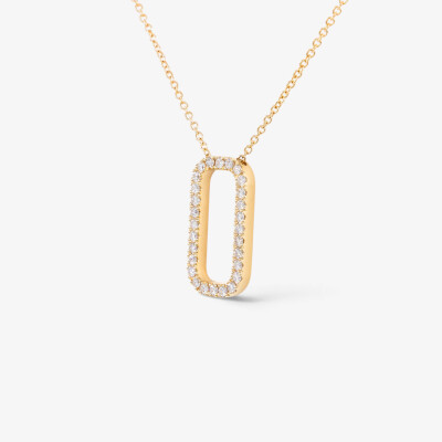 Collier Orizon or jaune & diamants
