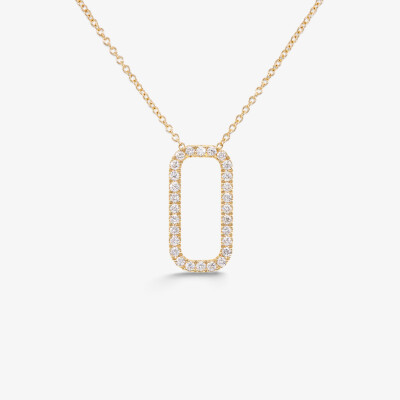 Collier Orizon or jaune & diamants