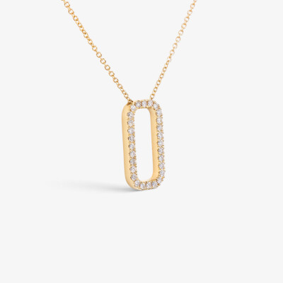 Collier Orizon or jaune & diamants