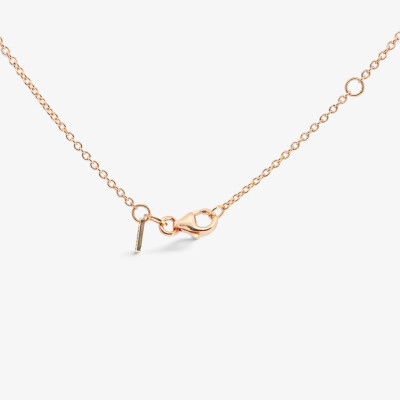 Collier Evidence or rose & diamants