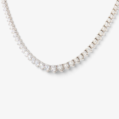 Collier Impératrice or blanc & diamants