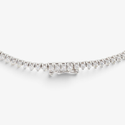 Collier Impératrice or blanc & diamants