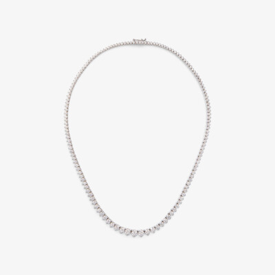 Collier Impératrice or blanc & diamants