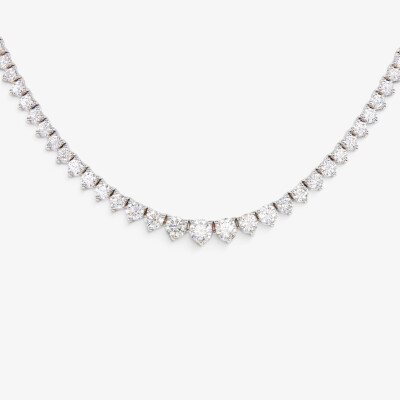 Collier Impératrice or blanc & diamants