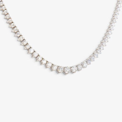 Collier Impératrice or blanc & diamants