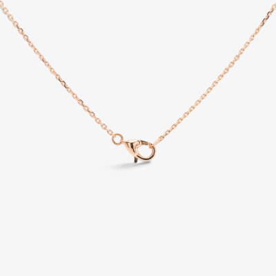 Collier Rainbow or rose & saphirs multicolores