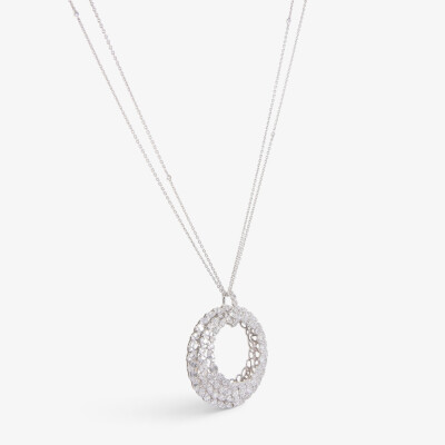 Collier Versailles or blanc & diamants