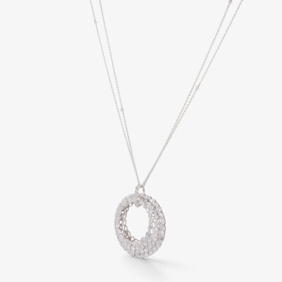 Collier Versailles or blanc & diamants