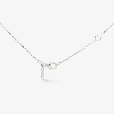 Collier Flocon or blanc & diamants