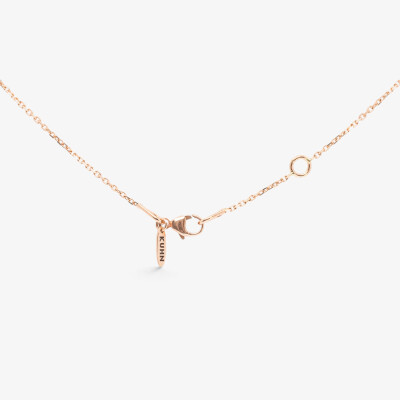 Collier Alizée or rose & diamants