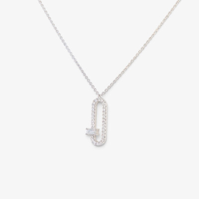 Collier L'étincelle or blanc & diamants