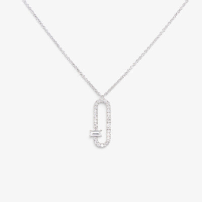 Collier L'étincelle or blanc & diamants