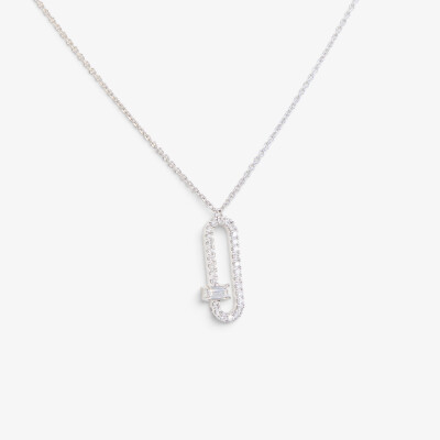 Collier L'étincelle or blanc & diamants