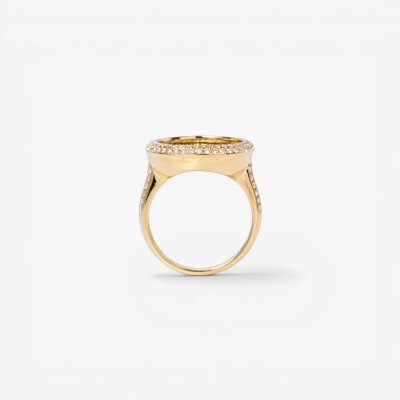 Bague Eclipse or jaune & diamants
