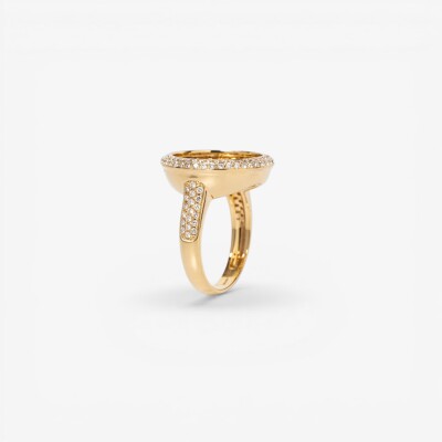 Bague Eclipse or jaune & diamants