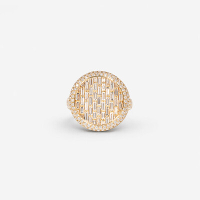 Bague Eclipse or jaune & diamants