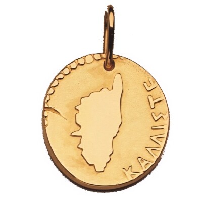 Médaille Corse Mariotti Kallisté MM en or jaune, 22mm