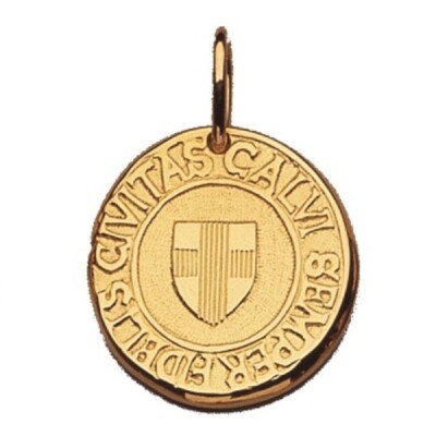 Médaille Corse Mariotti Calvi C.C en or jaune, 20mm