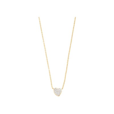 Collier Agatha Montmartre en argent doré et oxydes de zirconium