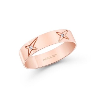 Bague Mauboussin Emmenez moi mon amour or rose et diamants