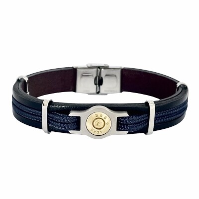 Bracelet ELDEN PARIS ne cuir et acier collection bang bang