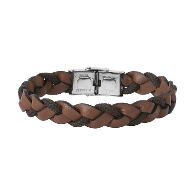 Bracelet Elden Paris en cuir et acier VASCO