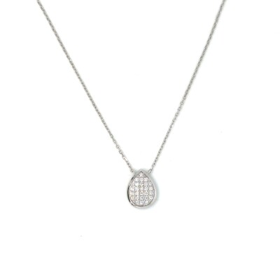Collier en or blanc et diamants