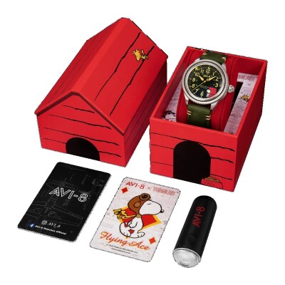 Montre Flyboy Airmaster 40 Meca-Quartz Peanuts Snoopy Flying Ace Limited Edition AV-4139-01