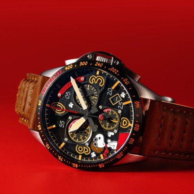 Montre P-51 Mustang Blakeslee Chronograph Peanuts Snoopy Flying Ace Limited Edition AV-4140-02