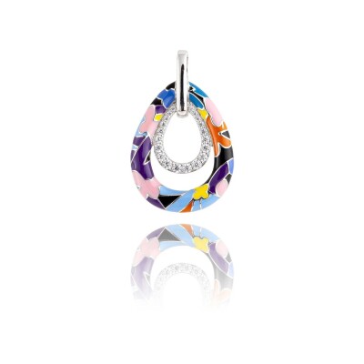 Pendentif Willemstad en argent et émaux